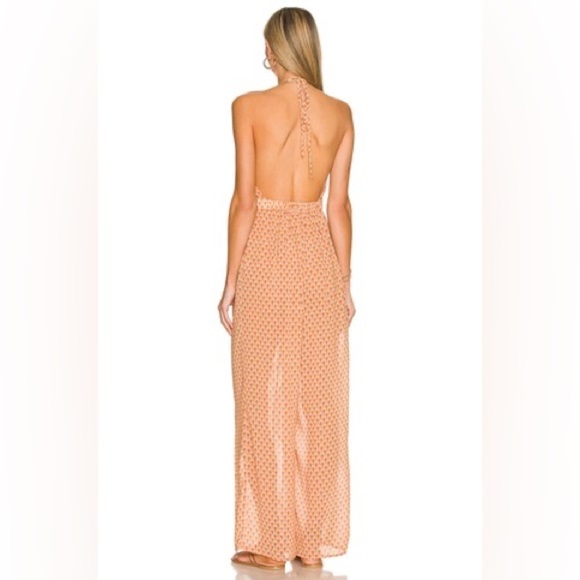TULAROSA Kordova Jumpsuit in Orange Shells (D6) - Picture 2 of 6
